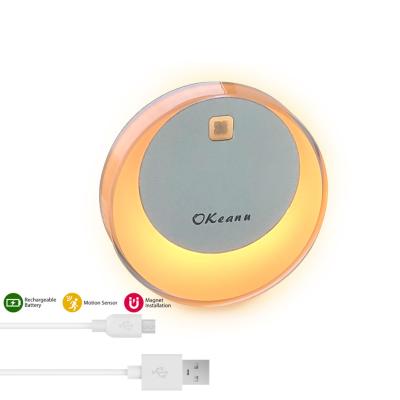 China Human Aluminum Moon Light Induction Modern Design Motion Sensor Night Light+Smart Light Detection for sale