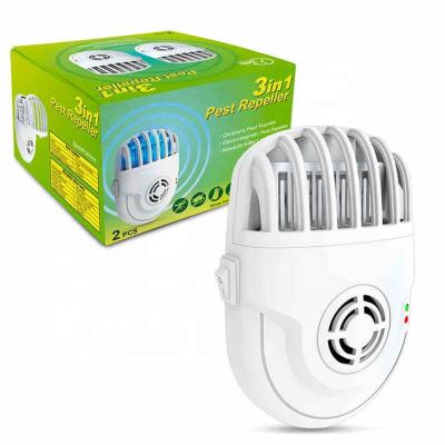 China Viable Electric Indoor Ultra Sonic Pest Portable Ear Nose Mosquito Killer Repell- Plug In Ultrasonic Multifunctional Pest Reflector for sale