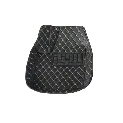 China Business/Luxury Leather waterproof quilted embroidered four seasons general car floor mat for sale