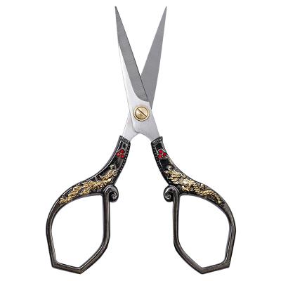 China Dragon And Phoenix Vintage Jewelry Stainless Steel Embroidery Scissors for sale