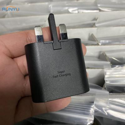 China Fanshion Black Wall Charger USB C Fast For Samsung PD 25W Charger Original For Samsung Galaxy S20 Plus for sale