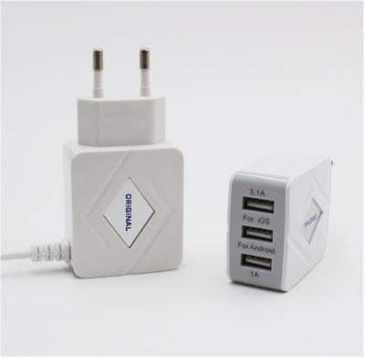 China Reliable High End Quality USB 3 High Speed ​​Wall Charger US Plug For Mobile Phones for sale