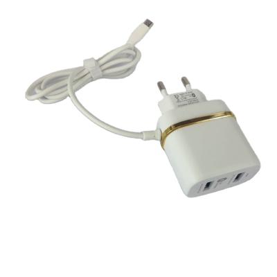 China High Speed ​​Cheap Charger For Samsung v8 Mobile Phone Charger US EU Plug In 2USB Wall Home Charger for sale