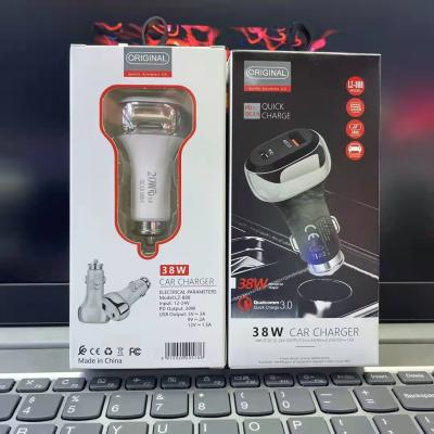 China UniversalÂ   Newest QC3.0 In-car PD20W Mini Usb C Fast Charging Portable Car Charger Adapter High Quality for sale