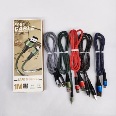 China Fast Charging Speed ​​High Quality Cable For Mobile Phone Charger Cable Braided Android Phone Nylon Cables for sale