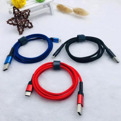 China MP3/MP4 Player Fishnet Weaving Fast Charging Mobile Data Cable Phone Usb Cable Type-C for sale