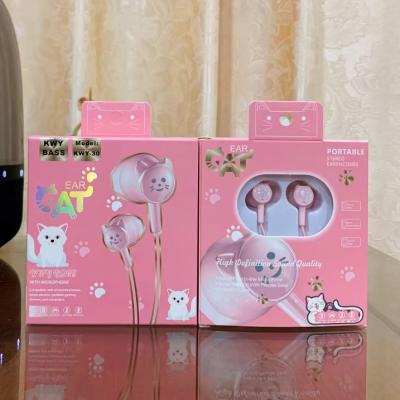 China Cheapest Cable Earphone KWY30 Guangzhou Wire Earbuds Girls Headphones With Mic For Xiaomi For OPPO for sale