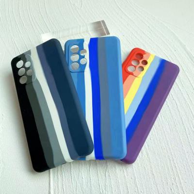 China Anti-drop Case For Iphone 13 Cover 2.0MM Liquid Water Sticker Silicone Case For Samsung Galaxy A51/A50/A72 Case for sale