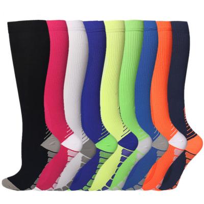 China Breathable Compression Running Boots High Knee Compression Socks For Mens Womens Customized Sport Stocking Socks for sale