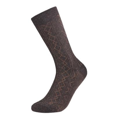 China Sporty customizable men's wool thongs solid color socks medium thick autumn and winter tube men's socks for sale