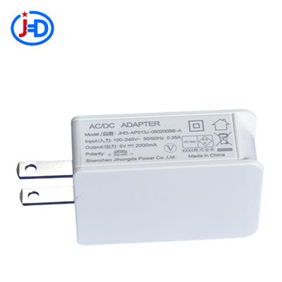 China PSE Certificate Switching AC DC Wall Supply 5v 2a Power Adapter For Japan JHD-AP013J-050200BB-A for sale