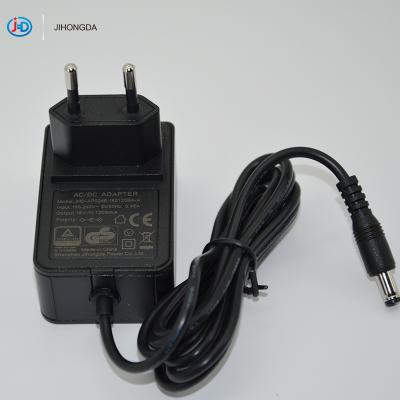 China 2020 gs CE brand AC DC 12V 2A aptador switch 24W with EU plug for CCTV cameras JHD-AP024E-050250BB-A for sale