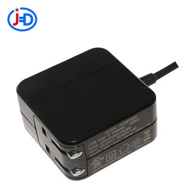 China 12V 30W Universal AC Switching Converter USB-C Palladium Charger Power Adapter JHD-AP006E-050050BB-A for sale