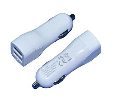 China CE FCC E-MARK factory direct sales dual usb car charger 5V2A 200ma for phone wireless charger JHD-CC015-050200AB-1 for sale