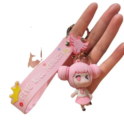 China Cute Cartoon Game Kawaii King Glory Key Chain Activity Gift Mobile Ring Ornament Resin Pendant Keychains for sale