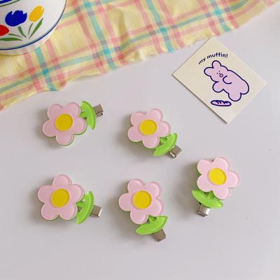 China Fashion Beautiful Bangle Bracelet Bobby Pin Acrylic Hairpin Hair Accessories Sweet Acrylic Hair Clip Side Part for sale