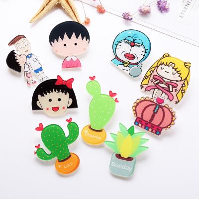 China Wholesale Funny Acrylic Pins Girl Brooch Pin Badge Badge Gift Cartoon Promotional Gift for sale