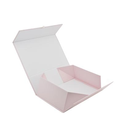 China Handmade luxury magnetic folding fold storage shoe gift box with logo printing ribbon and magnetic able for sale