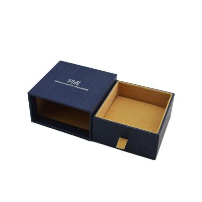 China Logo Cardboard Velvet Jewelry Ribbon Eco-Friendly Custom Handmade Sliding Drawer Gift Cosmetics Packaging Paper Box for sale