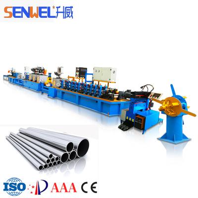 China Full Automatic Drain SENWEL Stainless Steel Pipe Making Machine / Round / Square / Oval Steel Pipe Rolling Machine for sale