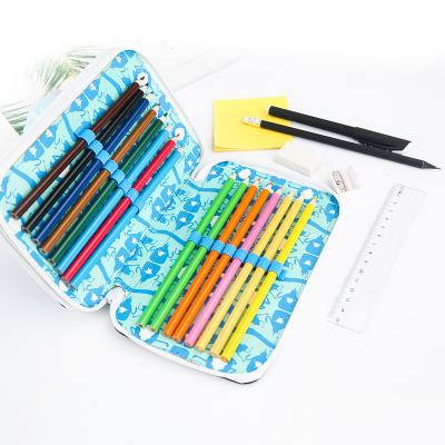 China cheap wooden colored pencil stationery set in pencil case 000-033 for sale