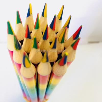 China Office& School Pencil 4color In 1 Pencil Rainbow Color Pencil 2018 Promotional New for sale