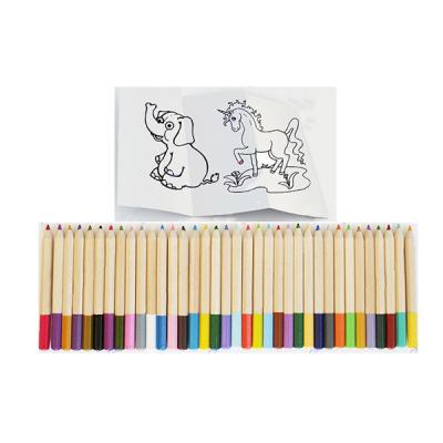 China Office& Professional School Pencil Stationery Set School Children Stationery China Colored Box Mini Color Pencil Color Paper Set NC ZX-CP8889-1; ZHE 3.0mm for sale