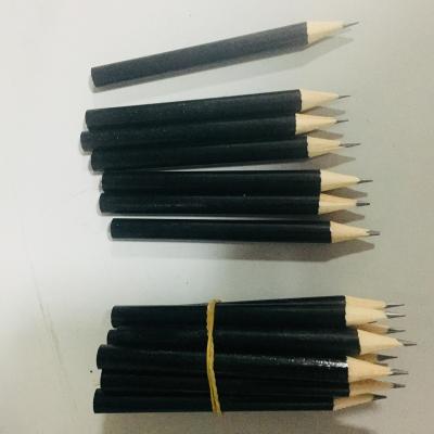 China Half half HB pencil wooden pencils promotional pencil in white, red or yellow are cheap promotional pencils for sale