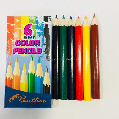 China 3.5 short wooden color pencil round for sale