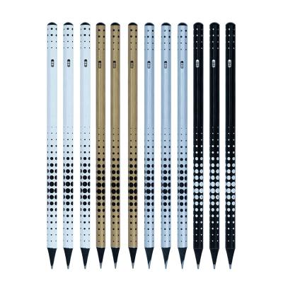 China office & School Pencil Triangular High Quality Black Wooden Pencil Personalized Black Pencils With Logo Graphite Pencil Custom Made To Order for sale