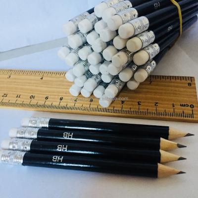 China Promotional Pencil Hex Golf Graphite Pencils With Erasers Pencil Short White All Kinds Of Color Or Set Of 6H 5H 4H 3H 2H H F HB B2B 3B 4B 5B 6B 7B 8B for sale