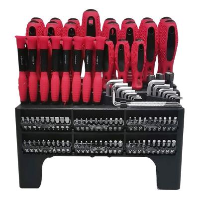 China Household Tool Kit 116 Piece Screwdriver Set With Plastic Drawing Screwdriver Machine Screwdriver Sets for sale