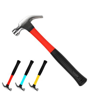 China Best Machinist Hammer Claw Hammers 8OZ-24OZ Fiberglass Handle Carbon Steel Professional Hand Tools for sale