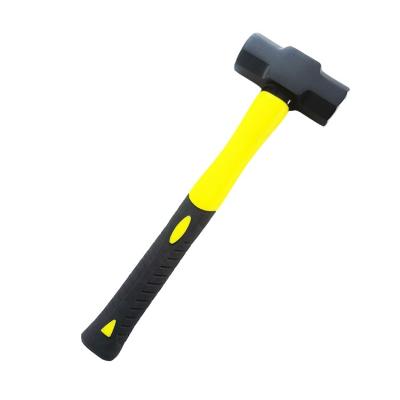 China Solid Machinist Hammer 2LB-10LB Sledgehammer With Shockproof Fiberglass Handle for sale