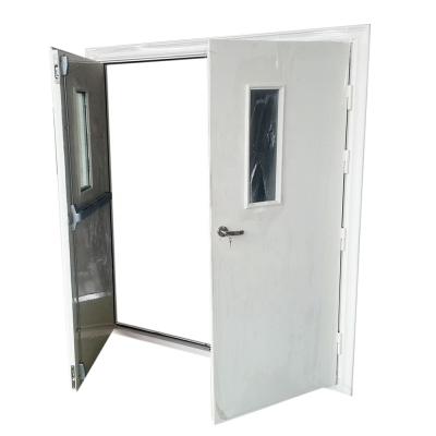 China Modern Manufacturer Fire Rated Metal Doors 60mins Fireproof External Special Fire Doors With Vision Panel for sale