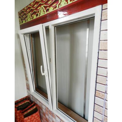 China Sound insulation factory best price plastic window pvc profiles upvc windows and doors upvc window material for sale