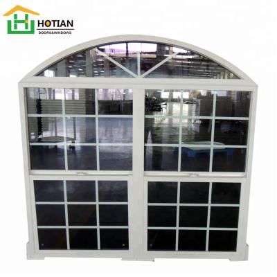 China America Double Bow Sliding Hung Window With Anhui Low-e Glass for sale