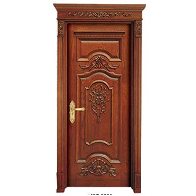 China China Main Door Design Modern Soundproof Wood Carving Interior Solid Wood Doors for sale