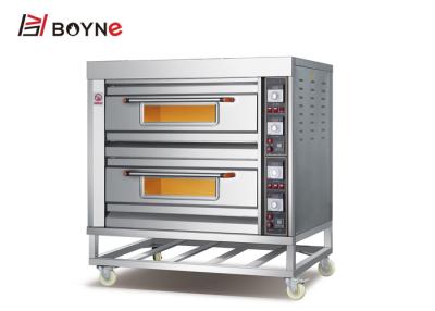 China Horno industrial eléctrico de la cubierta de cuatro bandejas del restaurante que cuece con la rueda fácil moverse en venta