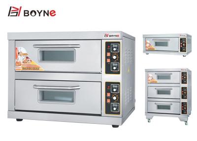 China Horno de panadería eléctrico acodado de la cubierta de la cubierta 3 de la cubierta 2 del horno 1 de la cubierta de Controlded de la temperatura en venta