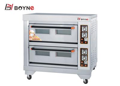 China Horno de alta temperatura del pan de las bandejas de la cubierta 4 de Oven Stainless Steel 2 de la cubierta de la panadería en venta