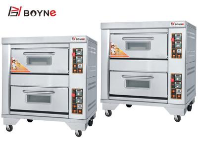 China Kommerzielle mechanische Edelstahl-Bäckerei-Gas-Oven With Two Deck Two-Behälter-Kapazität zu verkaufen