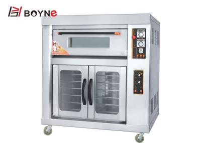 Chine Acier inoxydable industriel un gaz Oven With Proofer de plateaux de la couche deux à vendre