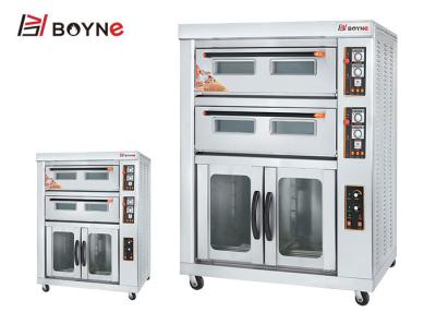 China Horno comercial de dos bandejas de la capa que cuece cuatro con Proofer 220v en venta