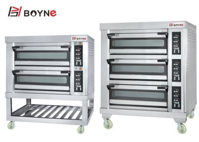 China Elektrischer Oven With Computer Controlled Three überlagern sechs Behälter verwenden in der Bäckereigeschäfts-Bäckereiinstitution zu verkaufen