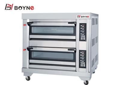 China Industrieller backender Oven Double Layer Four Trays-Edelstahl zu verkaufen