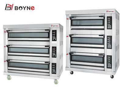 China Große Kapazitäts-Oven Three Layer Nine Trays-Gas Oven Stainless Steel zu verkaufen