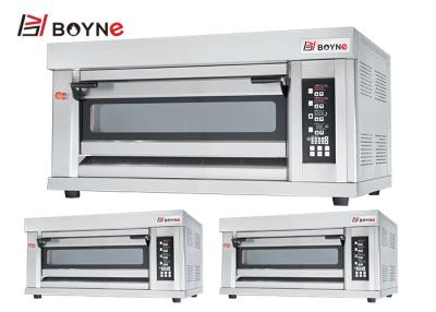 China Industrielles Handelsküchen-Oven Double Deck Four Trays-Gas Oven Baking Equipment zu verkaufen