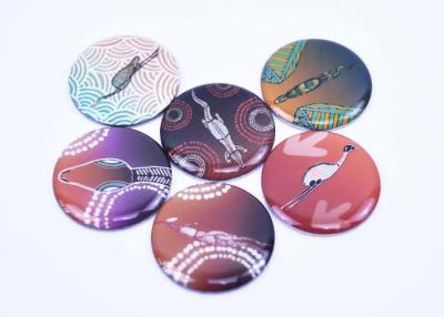 China Waterproof Metal Badge Lapel Pins High End Epoxy Domed Magetic Ornament for sale