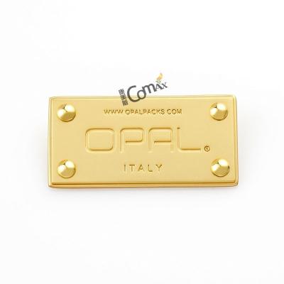 China Decorative Antique Brass Name Plates , Metal Engraved Name Tags For Wallrts for sale